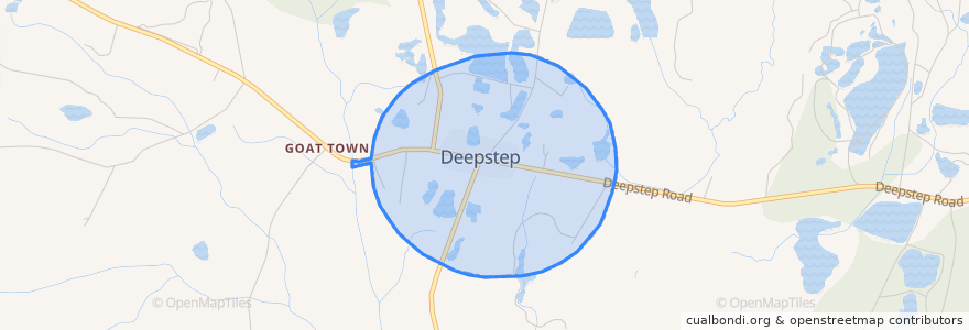 Mapa de ubicacion de Deepstep.