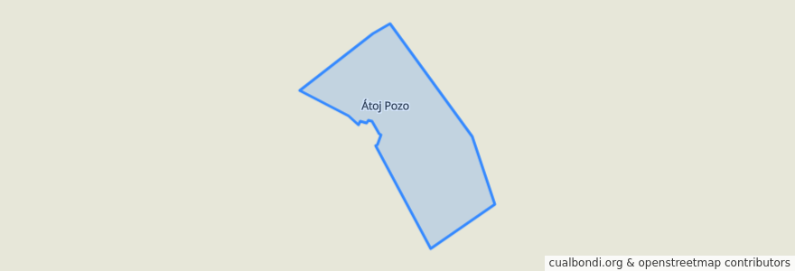 Mapa de ubicacion de Átoj Pozo.