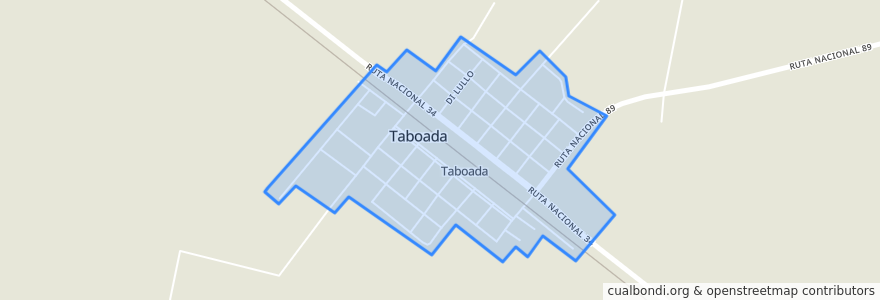 Mapa de ubicacion de Taboada.