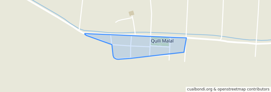 Mapa de ubicacion de Quili Malal.