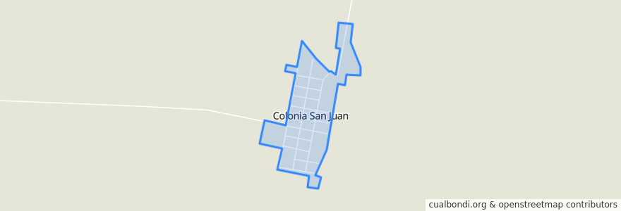 Mapa de ubicacion de Colonia San Juan.