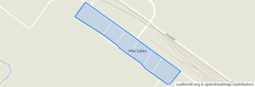 Mapa de ubicacion de Villa Salles.