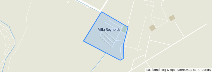 Mapa de ubicacion de Villa Reynolds.