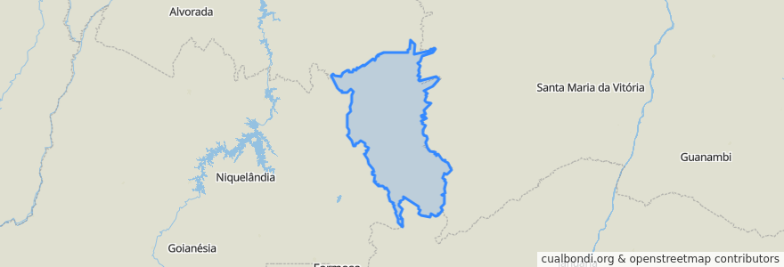 Mapa de ubicacion de Região Geográfica Imediata de Posse-Campos Belos.