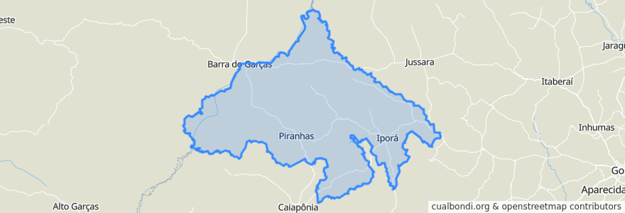 Mapa de ubicacion de Região Geográfica Imediata de Iporá.