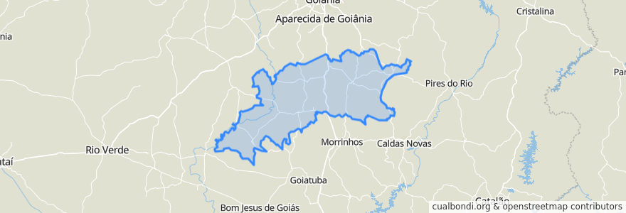 Mapa de ubicacion de Região Geográfica Imediata de Piracanjuba.