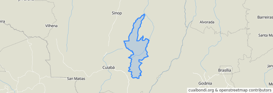 Mapa de ubicacion de Região Geográfica Imediata de Primavera do Leste.