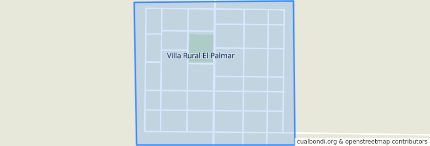 Mapa de ubicacion de Villa Rural El Palmar.