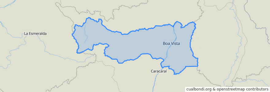 Mapa de ubicacion de Região Geográfica Imediata de Boa Vista.