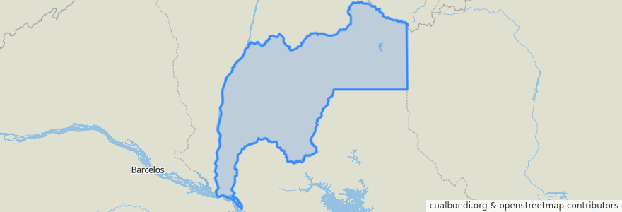 Mapa de ubicacion de Região Geográfica Imediata de Rorainópolis.