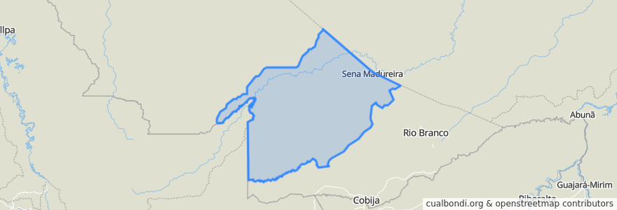 Mapa de ubicacion de Região Geográfica Imediata de Sena Madureira.