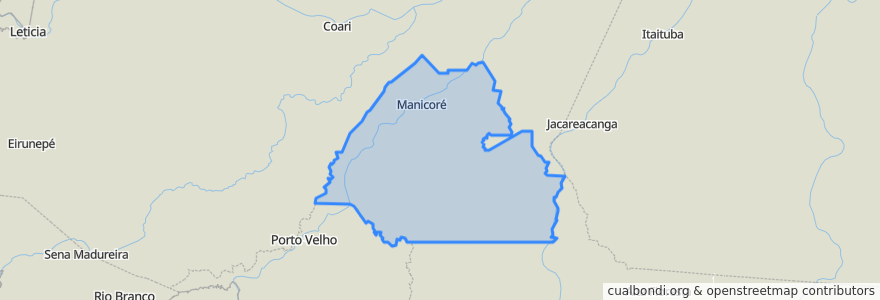 Mapa de ubicacion de Região Geográfica Imediata de Manicoré.