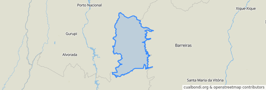 Mapa de ubicacion de Região Geográfica Imediata de Dianópolis.