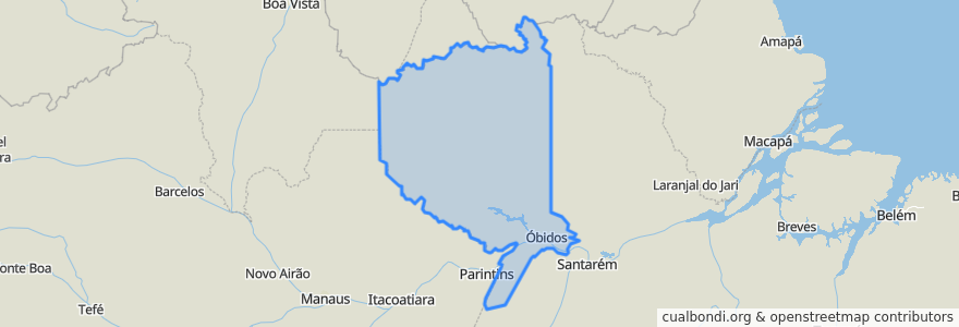 Mapa de ubicacion de Região Geográfica Imediata de Oriximiná.