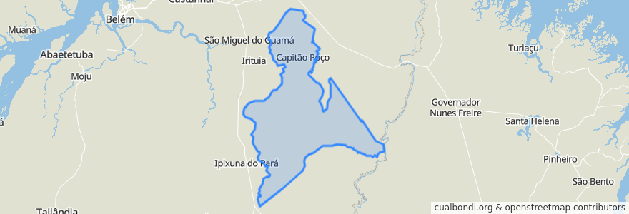 Mapa de ubicacion de Região Geográfica Imediata de Capitão Poço.