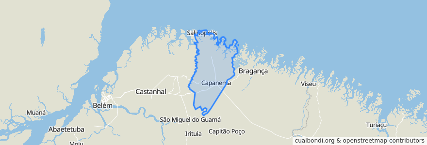 Mapa de ubicacion de Região Geográfica Imediata de Capanema.