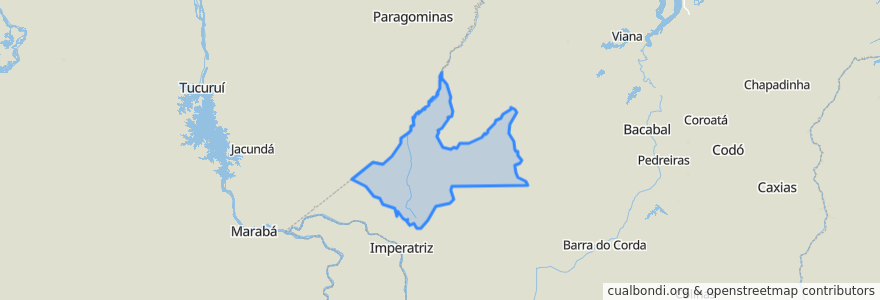 Mapa de ubicacion de Região Geográfica Imediata de Açailândia.