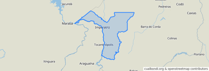 Mapa de ubicacion de Região Geográfica Imediata de Imperatriz.