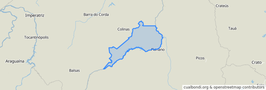 Mapa de ubicacion de Região Geográfica Imediata de São João dos Patos.