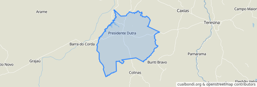 Mapa de ubicacion de Região Geográfica Imediata de Presidente Dutra.