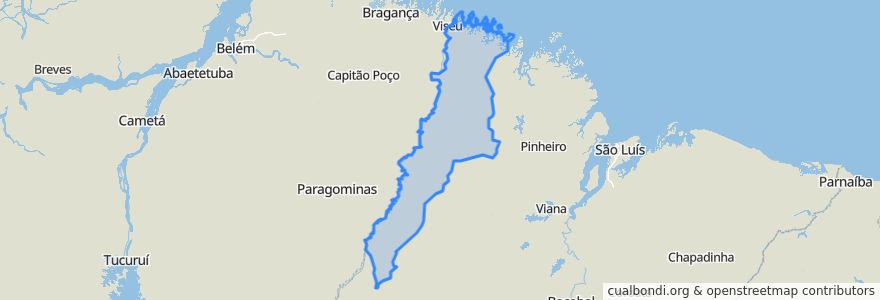 Mapa de ubicacion de Região Geográfica Imediata de Governador Nunes Freire.