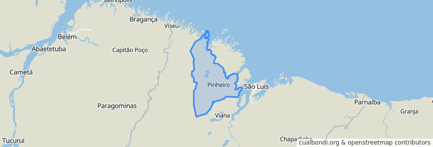 Mapa de ubicacion de Região Geográfica Imediata de Pinheiro.