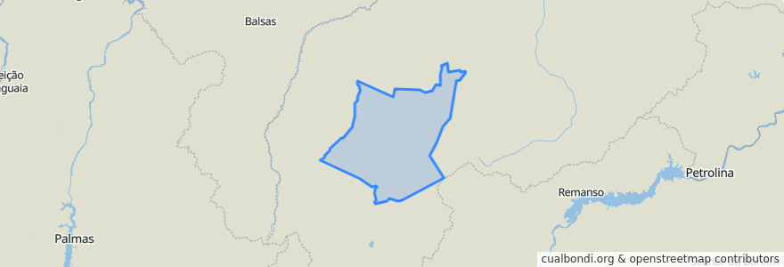 Mapa de ubicacion de Região Geográfica Imediata de Bom Jesus.