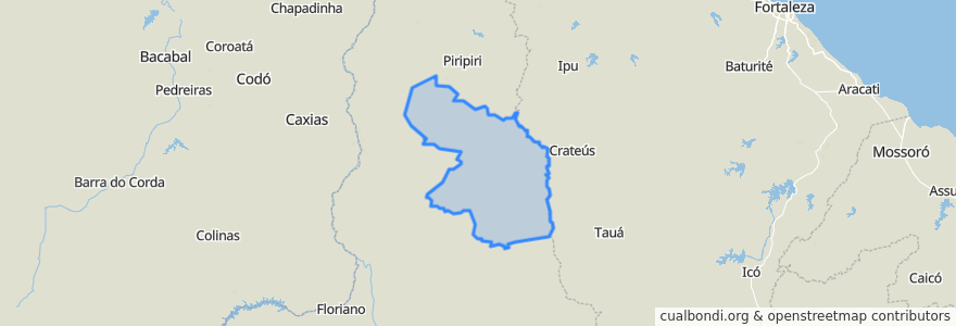 Mapa de ubicacion de Região Geográfica Imediata de Campo Maior.