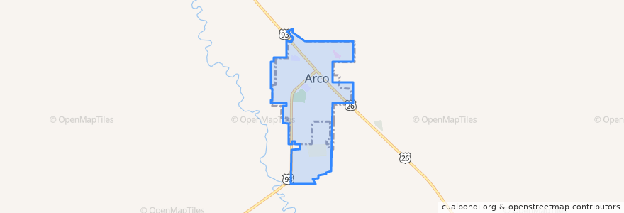 Mapa de ubicacion de Arco.