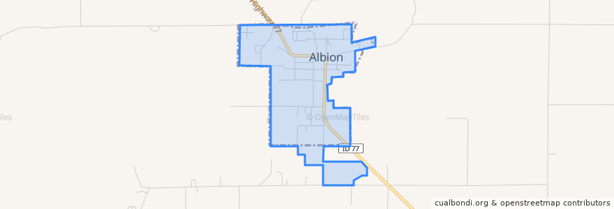 Mapa de ubicacion de Albion.