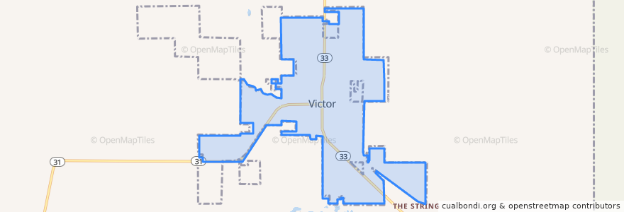 Mapa de ubicacion de Victor.