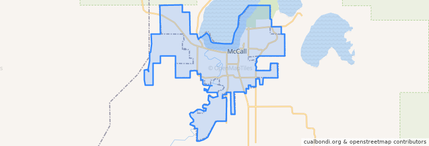 Mapa de ubicacion de McCall.