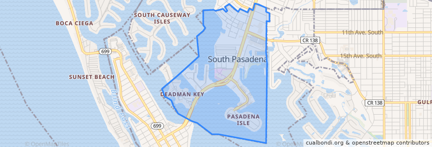 Mapa de ubicacion de South Pasadena.