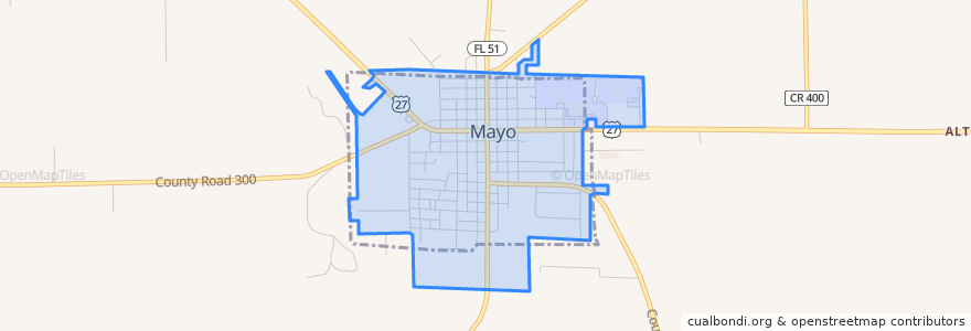 Mapa de ubicacion de Mayo.