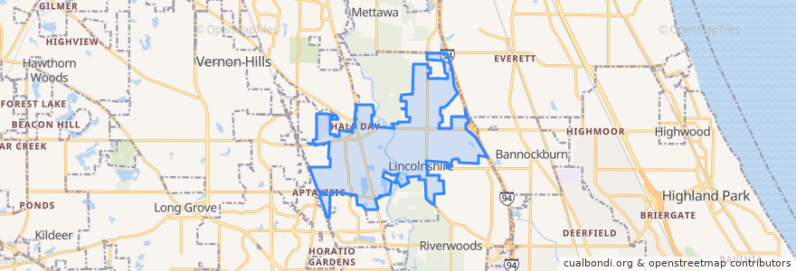 Mapa de ubicacion de Lincolnshire.