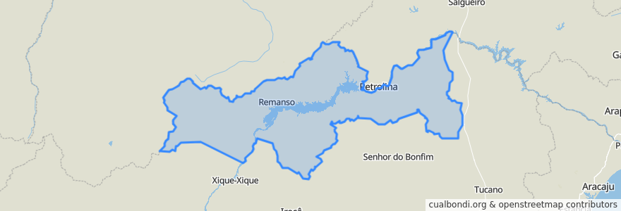 Mapa de ubicacion de Região Geográfica Imediata de Juazeiro.