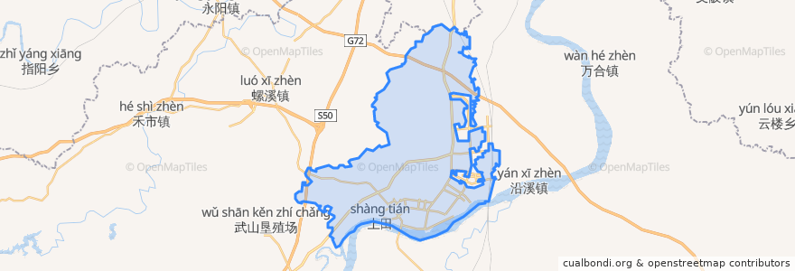 Mapa de ubicacion de 澄江镇.