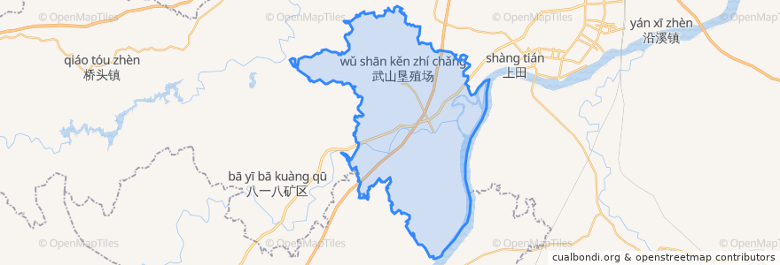 Mapa de ubicacion de 马市镇.