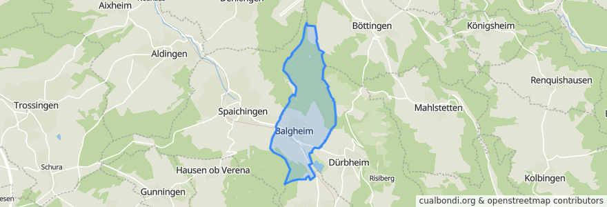 Mapa de ubicacion de Balgheim.