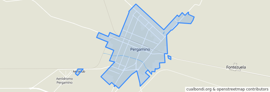 Mapa de ubicacion de Pergamino.