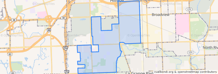 Mapa de ubicacion de Westchester.