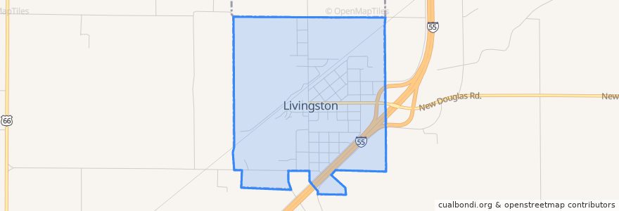 Mapa de ubicacion de Livingston.