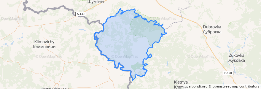 Mapa de ubicacion de Ершичский район.