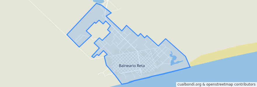 Mapa de ubicacion de Reta.