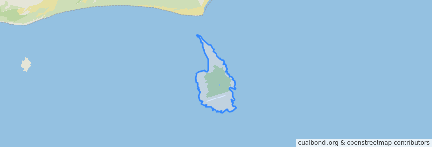 Mapa de ubicacion de Gabo Island.