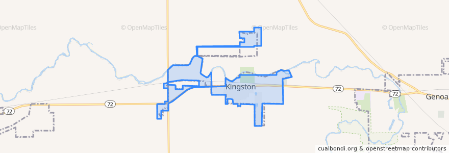 Mapa de ubicacion de Kingston.