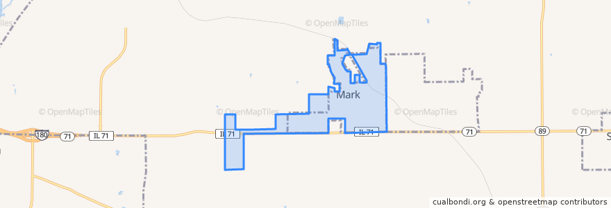 Mapa de ubicacion de Mark.