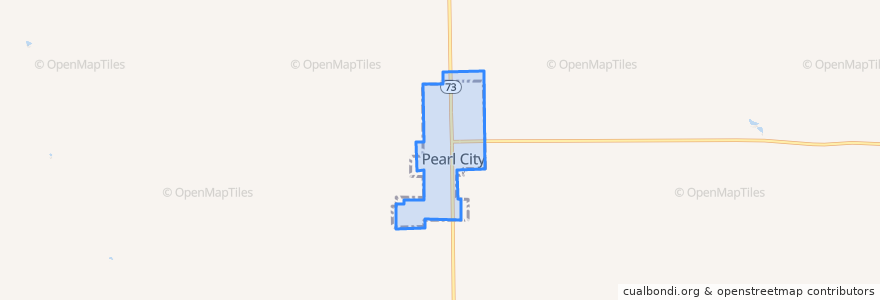 Mapa de ubicacion de Pearl City.