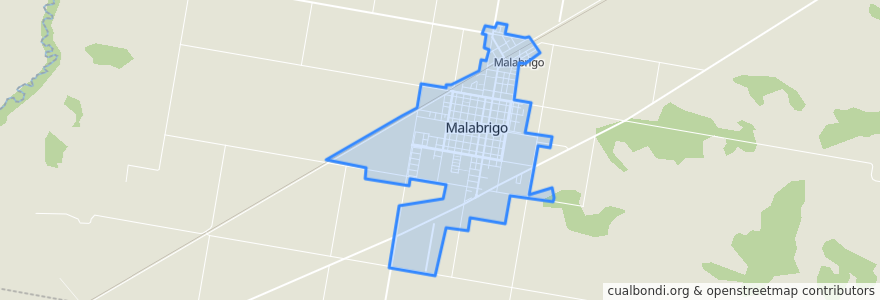 Mapa de ubicacion de Malabrigo.