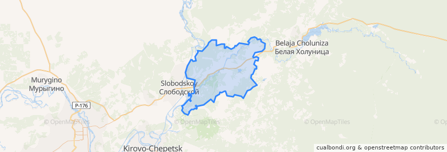 Mapa de ubicacion de Ильинское сельское поселение.